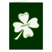 Lucky Cricket Day Greeting Card