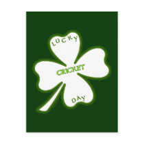 Lucky Cricket Day Postcard