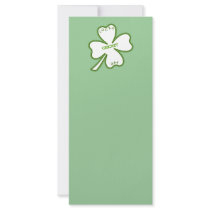 Lucky Cricket Day rack cards