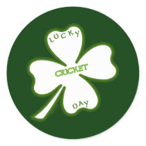 Lucky Cricket Day Sticker