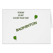 Lucky Day Badminton Cards