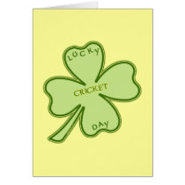Lucky Day Cricket Greeting Card