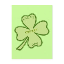 Lucky Day Cricket Postcard