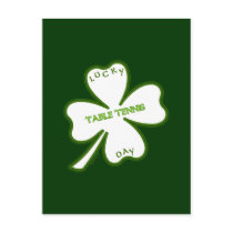 Lucky Day Table Tennis Post Cards