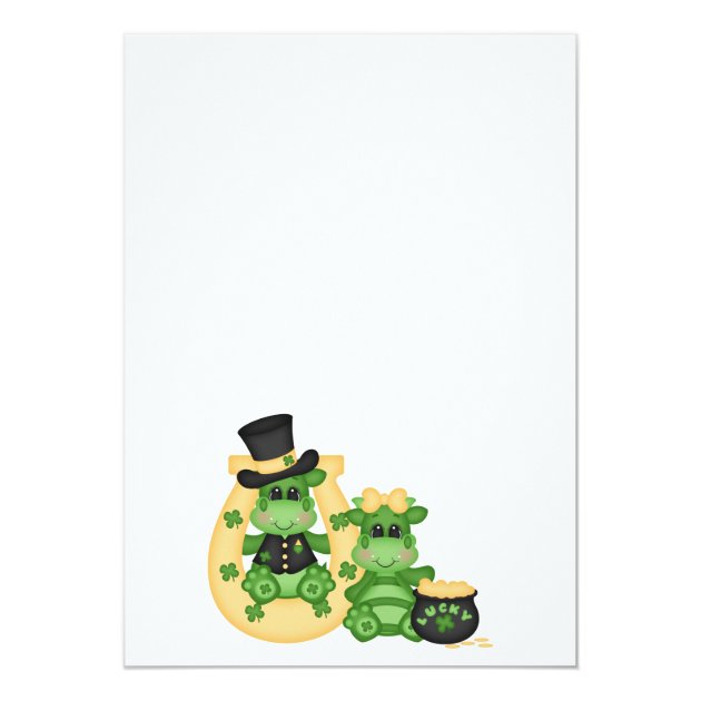 Lucky Dragons St Patrick's Day Party Invitation
