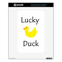 Lucky Duck Samsung Galaxy Tab Decal