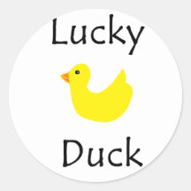 Lucky Duck Sticker