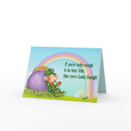 Lucky Enough Leprechaun - Customize card