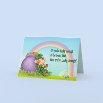 Lucky Enough Leprechaun - Customize cards