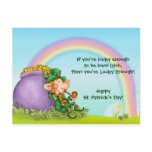 Lucky Enough Leprechaun - Customize Postcards
