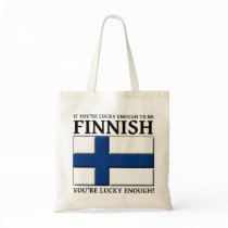 Lucky Enough To Be Finnish Bag Tote