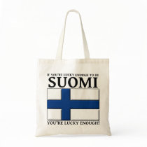 Lucky Enough To Be Suomi Finnish Bag Tote