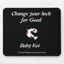Lucky Fish Mousepad, Baby Koi