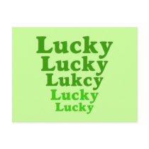Lucky Five Postcard by coastalyogagirl Lucky Five Postcard