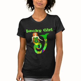 Lucky Girl Mermaid Dark T-Shirt