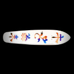 Lucky Gold n Blue Signs  -  Swimskate skateboards