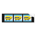 Lucky Gold Sheep Bumper Stickers