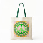 Lucky Green Irish Clover Peace Sign bags