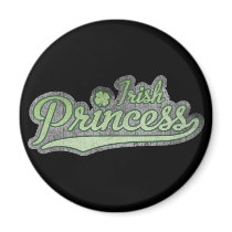Lucky Green Irish Princess magnets