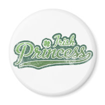 Lucky Green Irish Princess magnets
