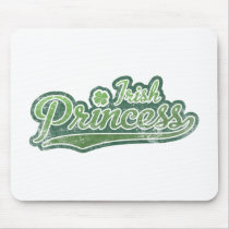 Lucky Green Irish Princess mousepads