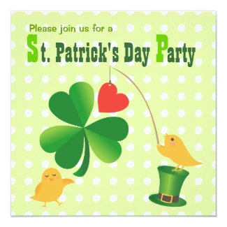 Lucky Happy St. Patrick's Day Party Invitation