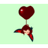 lucky heart mousepad