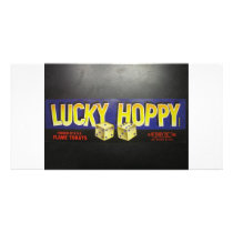 Lucky Hoppy Label photo cards