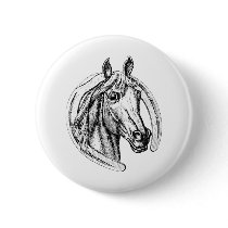 Lucky Horse Pinback Button