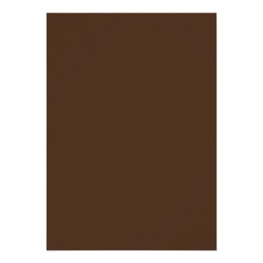 Lucky Horseshoe on Brown Leather Invitation