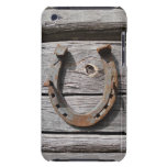 Lucky Horseshoe on Wooden Fence iPod Touch Case