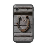 Lucky Horseshoe on Wooden Fence On Samsung Galaxy Samsung Galaxy S Case