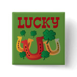 Lucky Horseshoes Buttons