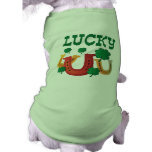 Lucky Horseshoes Dog T-shirt