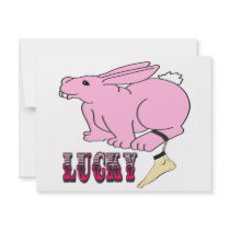 Lucky Human Foot invitations by ColorShow Lucky Human Foot invitations