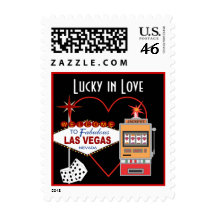 Lucky In Love Black Wedding Postage