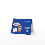 Lucky in Love Blue Thank You Cards