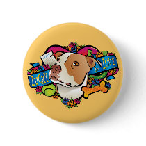 Lucky in Love Pinback Button