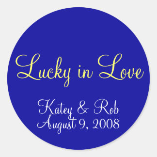 Lucky In Love Stickers | Zazzle