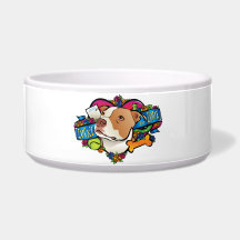 Lucky in Love Dog Bowl