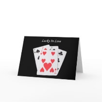 Lucky In Love (four of a kind 7's) Card