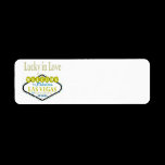 Lucky in Love Las Vegas Label labels