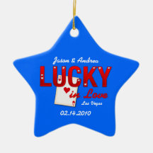Lucky In Love Personalized Ornament