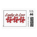 Lucky in love postage stamp by aslentz Lucky in love postage stamp
