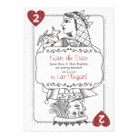 Lucky in Love Save the Date - 2 of Hearts Custom Invites