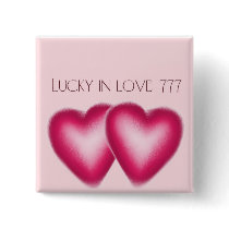 Lucky in Love wedding buttons buttons