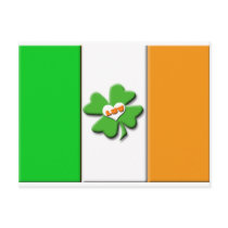 Lucky Irish Flag Postcard