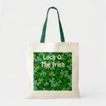 Lucky Irish Green Shamrocks Custom Bag