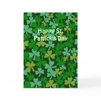 Lucky Irish Green Shamrocks Custom
