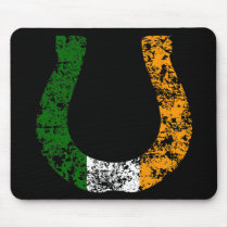 lucky irish horseshoe mousepads